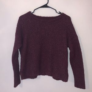 Knit maroon sweater